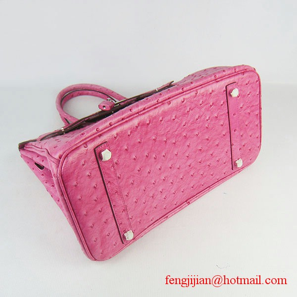 Hermes Birkin 35cm Ostrich Veins Handbag Light Peachblow 6089 Silver Hardware Hermes Birkin 35cm Ostrich Veins Handbag Light Peachblow 6089 Silver Hardware